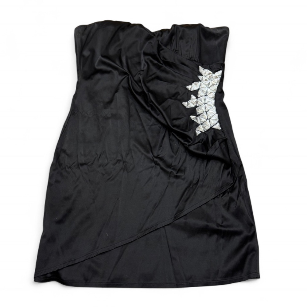 Forever 21 - Black Strapless Dress with Metallic Accents
